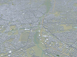 Oko Erin Ilorin city Kwara Nigeria 30km 3D Model