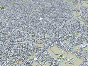 Oko Erin Ilorin city Kwara Nigeria 30km 3D Model