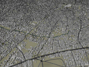 Oko Erin Ilorin city Kwara Nigeria 30km 3D Model
