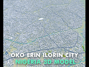Oko Erin Ilorin city Kwara Nigeria 30km Modello 3D