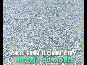Oko Erin Ilorin city Kwara Nigeria 30km 3D Model