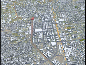 Lusaka city Zambia 40km Modelo 3D