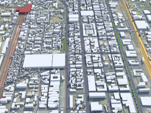 Lusaka city Zambia 40km Modelo 3D