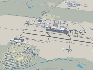 Lusaka city Zambia 40km Modelo 3D