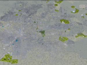 Lusaka city Zambia 40km Modelo 3D