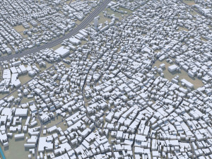 Onitsha city Nigeria 40km 3D मॉडल