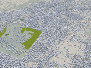 Onitsha city Nigeria 40km 3D मॉडल