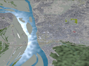 Onitsha city Nigeria 40km 3D मॉडल