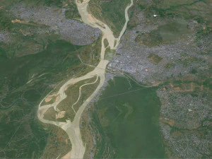 Onitsha city Nigeria 40km 3D Model