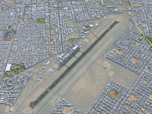 Ouagadougou city Burkina Faso 30km Model 3D