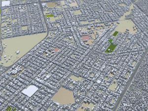 Ouagadougou city Burkina Faso 30km Model 3D