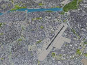 Ouagadougou city Burkina Faso 30km Model 3D