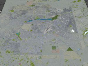 Ouagadougou city Burkina Faso 30km Model 3D