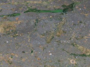 Ouagadougou city Burkina Faso 30km Model 3D
