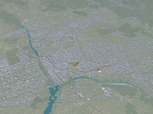 Owerri city Nigeria 30km 3D Модель