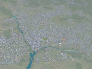 Owerri city Nigeria 30km 3D Model