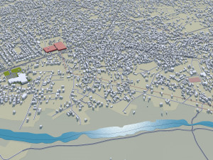Owerri city Nigeria 30km 3D Модель