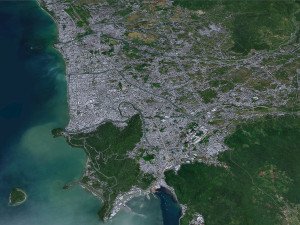 Padang city Indonesia 25km 3D Model