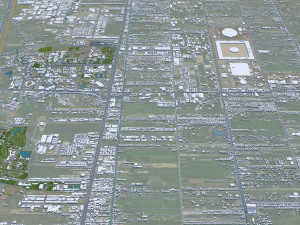Pathum city Thani Thailand 70km Model 3D
