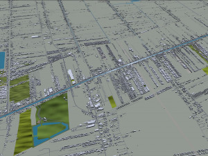 Pathum city Thani Thailand 70km Model 3D