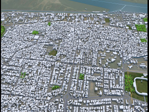 Patna city Bihar India 35km 3D Model
