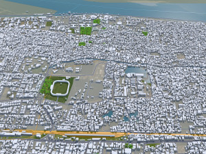 Patna city Bihar India 35km 3D Model