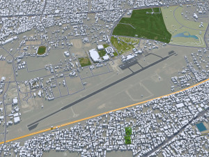 Patna city Bihar India 35km 3D Model