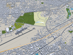 Patna city Bihar India 35km 3D Model