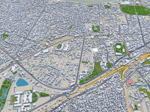 Patna city Bihar India 35km 3D Model
