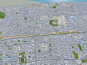 Patna city Bihar India 35km 3D Model