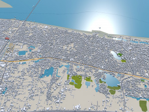 Patna city Bihar India 35km 3D Model