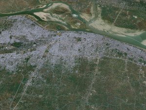 Patna city Bihar India 35km 3D Model
