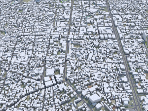 Pekanbaru city Riau Indonesia 35km 3D मॉडल