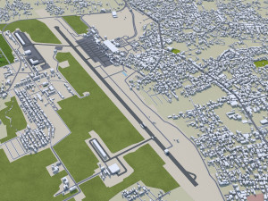 Pekanbaru city Riau Indonesia 35km 3D मॉडल