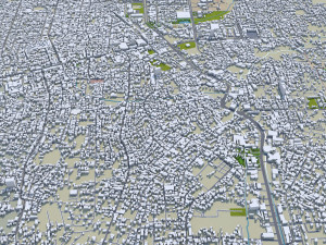 Pekanbaru city Riau Indonesia 35km 3D मॉडल