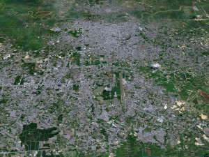 Pekanbaru city Riau Indonesia 35km 3D मॉडल