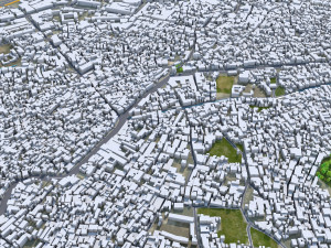 Peshawar city Pakistan 30km 3D Модель