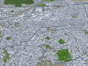 Peshawar city Pakistan 30km 3D Model