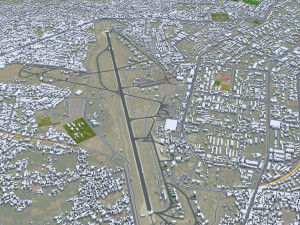 Peshawar city Pakistan 30km 3D Модель