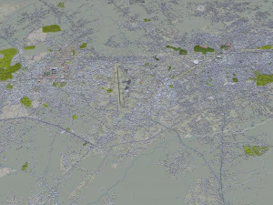 Peshawar city Pakistan 30km 3D Model