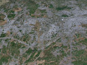 Peshawar city Pakistan 30km 3D Модель