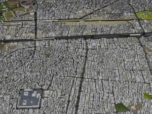 Peshawar city Pakistan 30km 3D Model