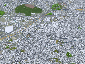 Peshawar city Pakistan 30km 3D Модель