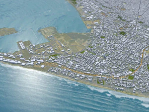 Pointe Noire Republic of the Congo 30km 3D Model