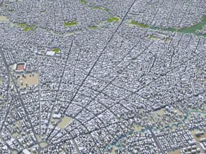 Pointe Noire Republic of the Congo 30km 3D Model