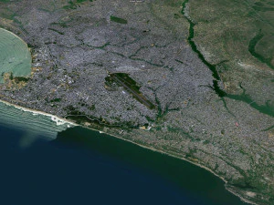 Pointe Noire Republic of the Congo 30km 3D Model