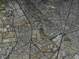 Pointe Noire Republic of the Congo 30km 3D Model