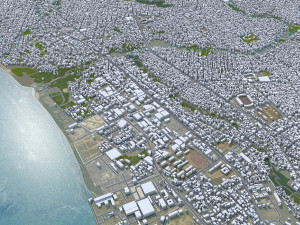 Pointe Noire Republic of the Congo 30km Modelo 3D