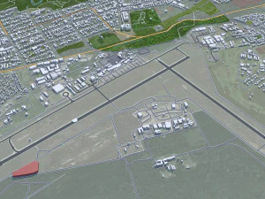 Port Elizabeth city South Africa 40km 3D Model