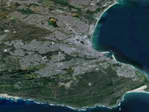 Port Elizabeth city South Africa 40km 3D Model